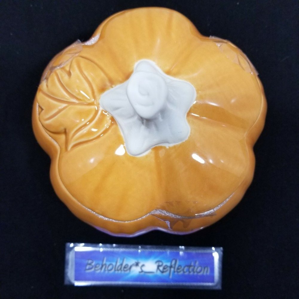 NEW Bee & Willow Home Pumpkin Candy Dish in Orange